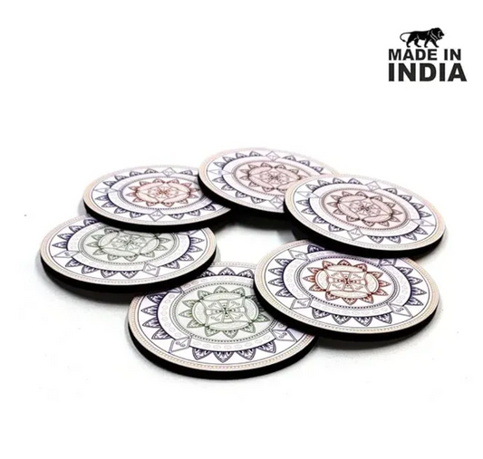 Tea & Coffee Coasters with Stand – Elegant Set