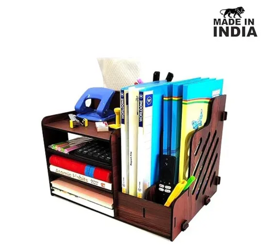 Woodkey Wooden Desk Organizer – Rolex Darkwood File Holder