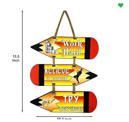 Motivational Wooden Quote Sign: Inspire Your Space with Positive Vibes and Timeless Wall Decor